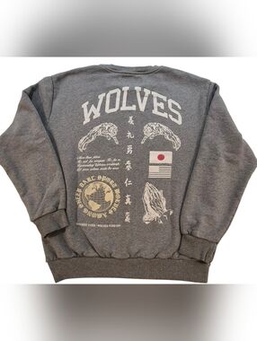 Civil Regime Bushido Code Wolves Crewneck Sweatshirt Limited Edition L Graphic
